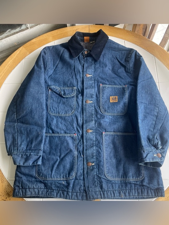 Big Ben Other - Vintage Big Ben Wrangler Denim Chore Coat M Blanket Lined Jacket 70s Workwear